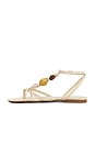 view 5 of 5 Amber Flat Sandal in Egg Shell