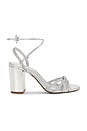 view 1 of 5 Adele Block Sandal in Silver