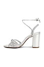 view 5 of 5 Adele Block Sandal in Silver
