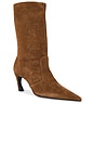 view 2 of 5 BOTTINES LEXI MID SLOUCH  in Pecan Brown Suede