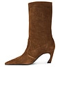 view 6 of 5 BOTTINES LEXI MID SLOUCH  in Pecan Brown Suede
