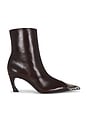 view 1 of 5 Lexi Pull-on Bootie in Maplewood & Snake Print