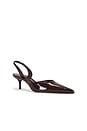 view 2 of 5 Paola Mid Slingback Pump in Root Brown