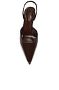 view 5 of 5 Paola Mid Slingback Pump in Root Brown