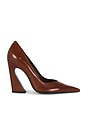 view 1 of 5 Lexi Block Pump in Warm Toffee
