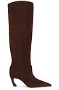 view 1 of 5 Lexi Mid Slouch Boot in Root Brown Suede