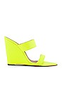 view 1 of 5 Soraya Wedge in Neon Yellow
