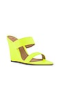 view 2 of 5 Soraya Wedge in Neon Yellow