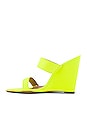 view 5 of 5 Soraya Wedge in Neon Yellow