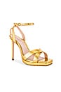 view 2 of 5 Ava Rose Heel in Gold Snake