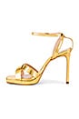 view 5 of 5 Ava Rose Heel in Gold Snake