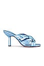 view 1 of 5 Laritta Sandal in Metallic Ice Blue