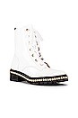 view 2 of 5 S-Andorra Lace Up Boot in Verniz White & Cristal & Niquel