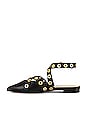 view 5 of 5 Emmie Flat in Black & Gold