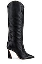 view 1 of 5 Maryana Stack Flare Boot in Black