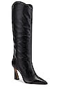view 2 of 5 Maryana Stack Flare Boot in Black