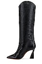 view 5 of 5 Maryana Stack Flare Boot in Black