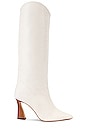 view 1 of 5 Maryana Stack Flare Boot in Pearl