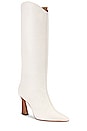 view 2 of 5 Maryana Stack Flare Boot in Pearl