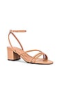 view 2 of 5 SANDALE À TALON BLOC AIYRA MID in Honey Beige