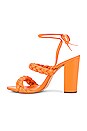view 5 of 5 Zarda High Block Heel in Bright Tangerine