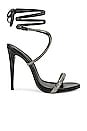 view 1 of 5 Cloe Crystal Sandal in Jet Hematite