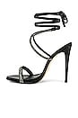 view 5 of 5 Cloe Crystal Sandal in Jet Hematite
