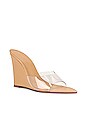 view 2 of 5 Luci Vinyl Wedge in Light Nude