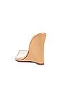 view 3 of 5 Luci Vinyl Wedge in Light Nude