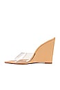 view 5 of 5 Luci Vinyl Wedge in Light Nude