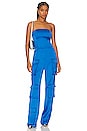 view 1 of 3 Strapless Pocket Detailed Jumpsuit in Parliament Blue