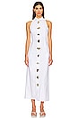 view 1 of 4 Maxi Shirt Dress in White