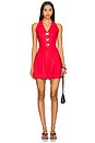 view 5 of 6 Double Pleated Short in Red