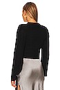 view 3 of 4 Side-Tie Sweater in Black