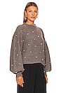 view 2 of 5 Swarovski Balloon Sleeve Sweater in Grey