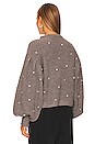 view 3 of 5 Swarovski Balloon Sleeve Sweater in Grey