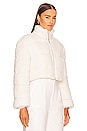 view 3 of 5 Knit Puffer in White Knit Patterned