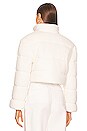 view 4 of 5 Knit Puffer in White Knit Patterned