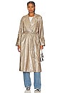 view 1 of 5 Sequin Trenchcoat in Gold Sequin