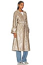 view 3 of 5 Sequin Trenchcoat in Gold Sequin