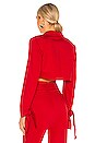view 3 of 4 Crop Jacket in Red