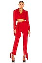 view 4 of 4 Crop Jacket in Red