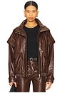 view 1 of 5 Bomber Jacket in Brown