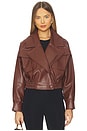 view 1 of 4 Lea Tan Leather Jacket in Tan