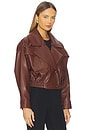 view 2 of 4 Lea Tan Leather Jacket in Tan