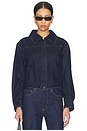 view 2 of 5 BLOUSON EN JEAN FROSTED in Dark Indigo