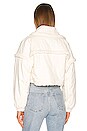 view 3 of 4 Cropped Teddy Jacket in White