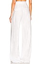 view 3 of 4 Linen Wide Leg Pants in White