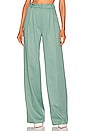 view 1 of 4 High Rise Double Pleated Pant in Beryl Green