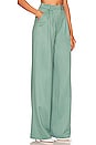 view 2 of 4 High Rise Double Pleated Pant in Beryl Green